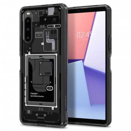 Kaitseümbris Ultra Hybrid Zero One, Sony Xperia 10 V, tumehalli äärega, Spigen