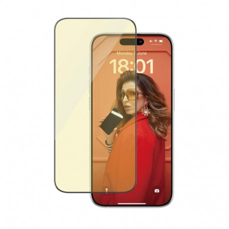 Kaitseklaas silmasõbralik Apple iPhone 15 Pro, peegeldumise ja sinise valguse vastane, Ultra-Wide Fi