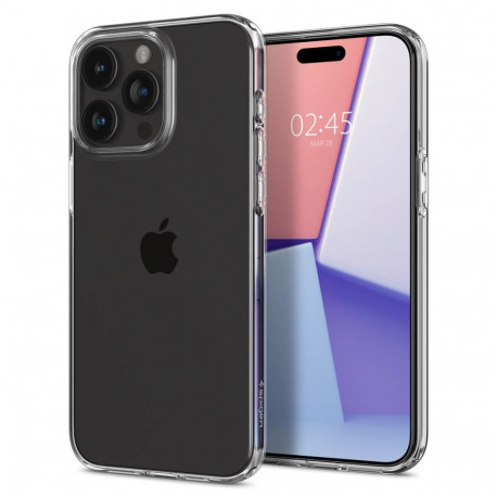 Kaitseümbris Liquid Crystal, Apple iPhone 15 Pro, läbipaistev, Spigen