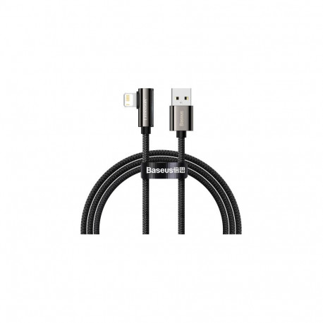 USB-kaabel Apple iPhone Lightning otsikuga, L-kujuga, 1m, must, Baseus