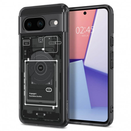 Kaitseümbris Ultra Hybrid Zero One, Google Pixel 8, tumehall, Spigen