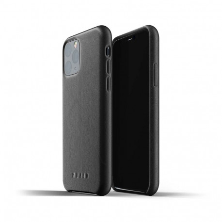 Kaitseümbris Apple iPhone 11 Pro, naturaalsest nahast, must, Mujjo
