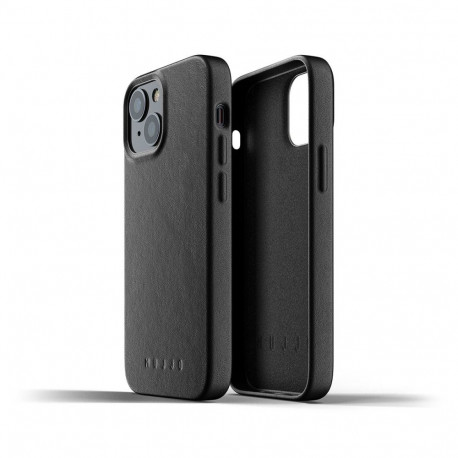 Kaitseümbris Apple iPhone 13 mini, naturaalsest nahast, must, Mujjo