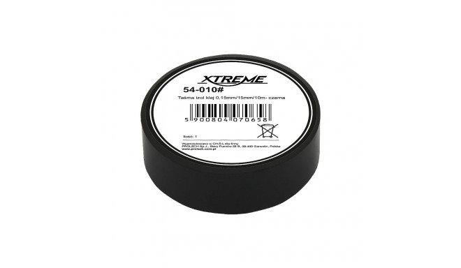 54-010# isoleerteip 0,15mm/15mm/10m - must (10 tk.)