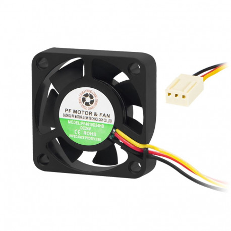 85-411# ventilaator 40x10mm 24v kuul 3-juhtmeline