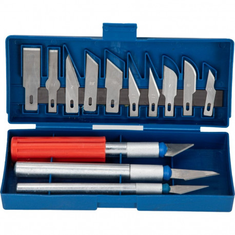 Komplet nożyków precyzyjnych z 16 różnymi ostrzami