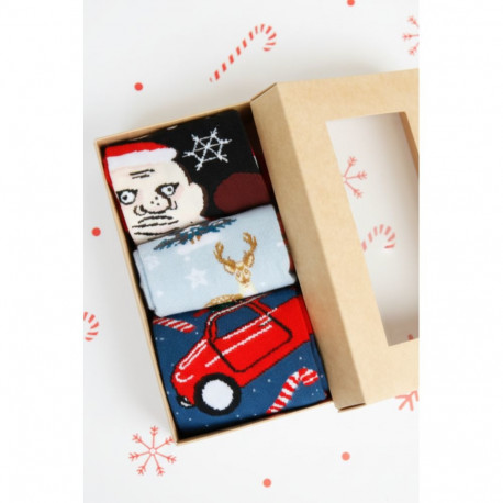 SOKISAHTEL HÕUHÕUHÕU jõuluteemaline kinkekarp 3 šokipaariga 444