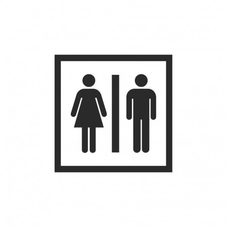 STICKER WC GENERAL 130X130MM