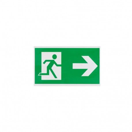 STICKER EXIT TO THE RIGHT 100X180MM