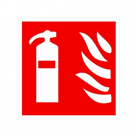 EXTINGUISHING STICKER 135X135MM
