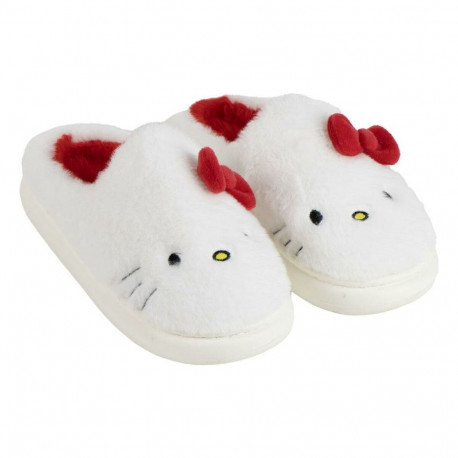 House Slippers Hello Kitty White