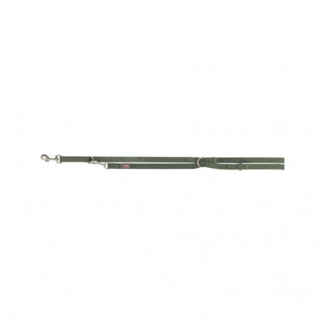 Adjustable dog leash Trixie Premium Green Olive L/XL