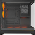 Montech HS02 PRO, tower case black, tempered glass x 2