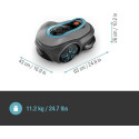 Gardena robotic lawnmower smart SILENO free 600m2 set (grey/turquoise, Li-ion battery, with smart ga