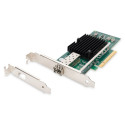 ühe fiiberpordiga SFP+ PCI Express kaart