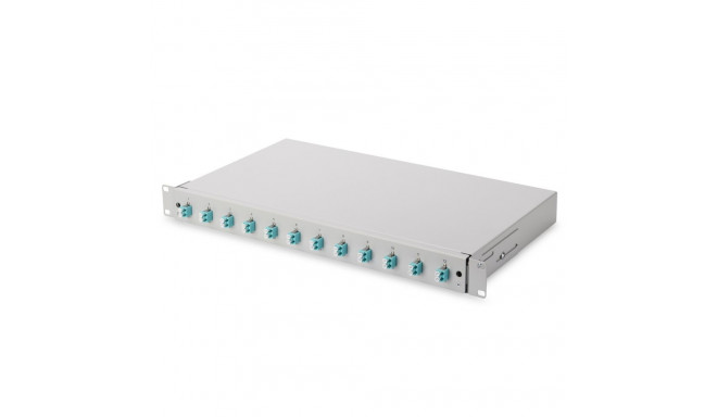 Digitus Fiber optic splice box, 1U, equipped, 12x LC DX, OM3