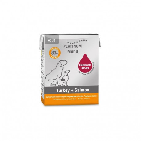 PLATINUM Menu Adult iberico+kalkun märg koeratoit 375g