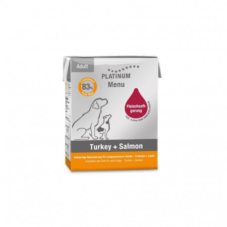 PLATINUM Menu Adult Iberico+Turkey - wet dog food - 185g