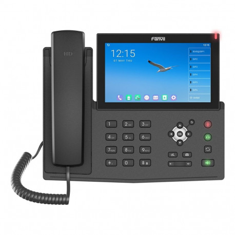 Fanvil X7A must IP-telefon 20 liini LCD Wi-Fi