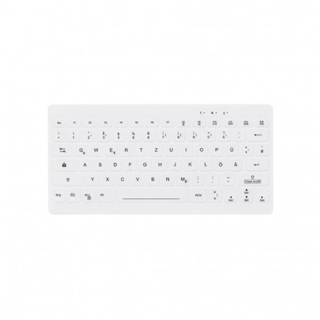Contour Design klaviatuur Active Key C4112 meditsiiniline QuickClean IP68 mini juhtmega DE, valge