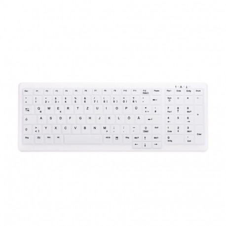 Contour Design Active Key AK-C7000 meditsiiniline RF juhtmevaba QWERTZ saksa valge klaviatuur