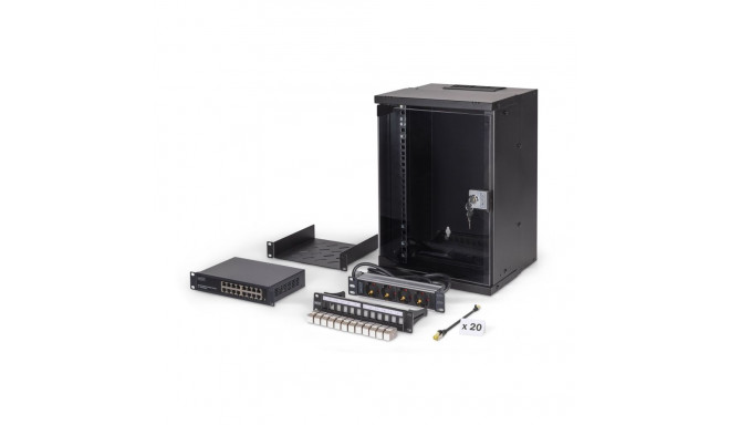 Network pack 10", 9U rack and equip, version