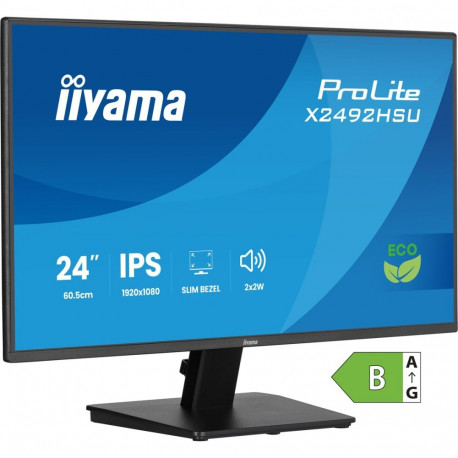 iiyama kuvar X2492HSU-B1 60.5cm (23.8") 1920 x 1080 pixels Full HD LED, must