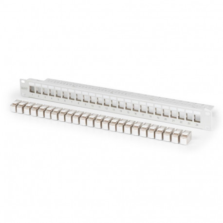 Digitus modulaarne patch paneel, 24-porti, varustatud 24x DN-93615