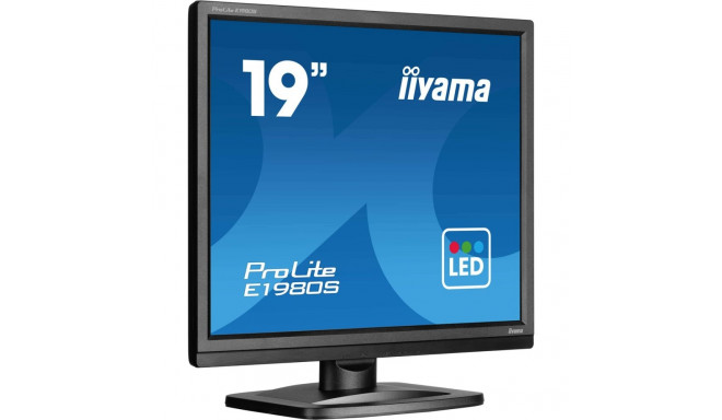 iiyama ProLite E1980S-B1 computer monitor 48.3 cm (19") 1280 x 1024 pixels VGA LED Black