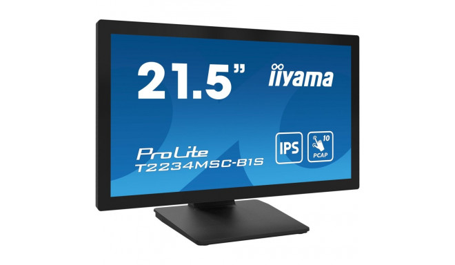 iiyama ProLite T2234MSC-B1S computer monitor 54.6 cm (21.5") 1920 x 1080 pixels Full HD Touchscreen 