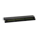Equip 48-portine Cat.6 varjestatud patch-paneel, must