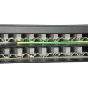 Equip 48-portine Cat.6 varjestatud patch-paneel, must