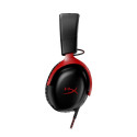 HyperX Cloud III must/punane mängurikõrvaklapid