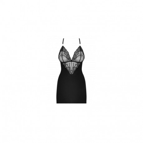 Obsessive 828-CHE-1 S/M lingerie set/bodysuit Chemise Black Polyamide