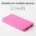 SBS power bank 10000mAh 2xUSB-A + USB-C, pink