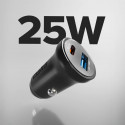 SBS car charger USB-C 25W PD + USB-A 18W