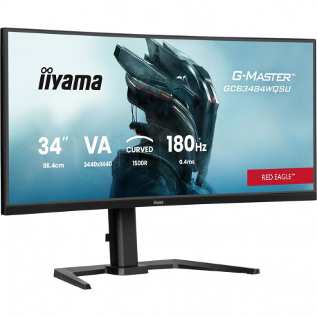 34" Fast VA Gaming, Curved Gaming 1500R, G-Master Gold Phoenix, FreeSync Premium, 3440 x 1440 @180Hz