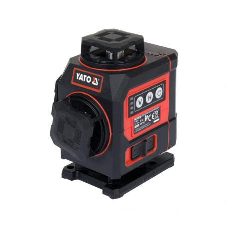 Yato Laseritase YT-30419, 30m, ±3mm/10m, 4000mAh, IP54, 8h tööaeg, 510-540nm, 1/4'' keere
