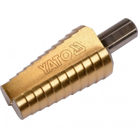 Yato step drill YT-44747, 20-30mm, HSS 4241, 11 steps, 75mm, 54mm, 4mm, titanium nitride coating, tr
