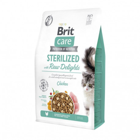 Brit Care Grain-Free Sterilized with Raw Delights cat food 2kg