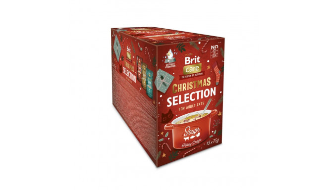 Brit Care Cat Soup Christmas multipakk kassidele 15 x 75g