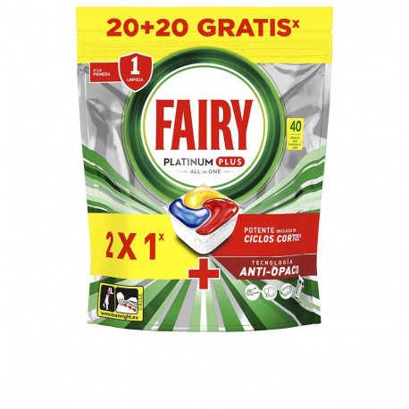 Fairy nõudepesumasina kapslid Platinum Plus 40tk