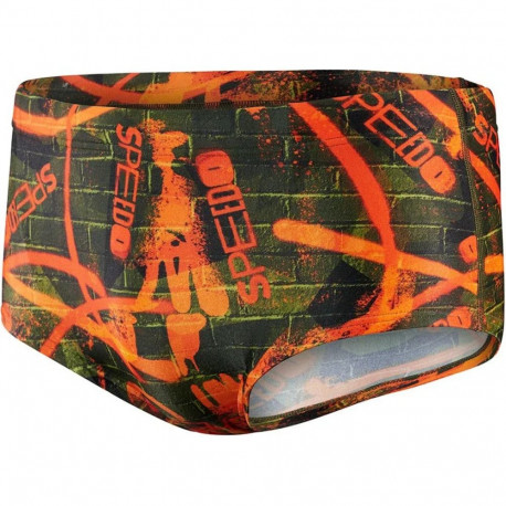 Ujumispüksid Speedo Wall Spray 17cm Club Training Allover Brief M oranž - S