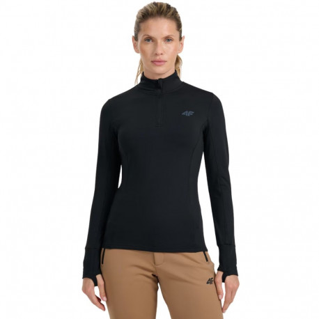 Bluza termoaktywna damska 4F F098 głęboka czerń 4FWAW25UBRUF098 20S S