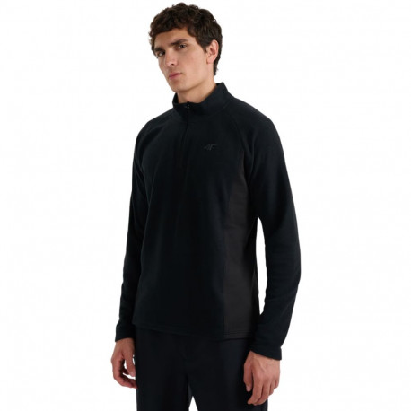 Bluza polarowa męska 4F M066 głęboka czerń 4FWAW25UFLEM066 20S XL
