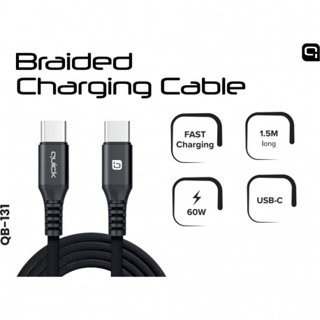 USB kaabel Quick USB-С to USB-С 1.5m