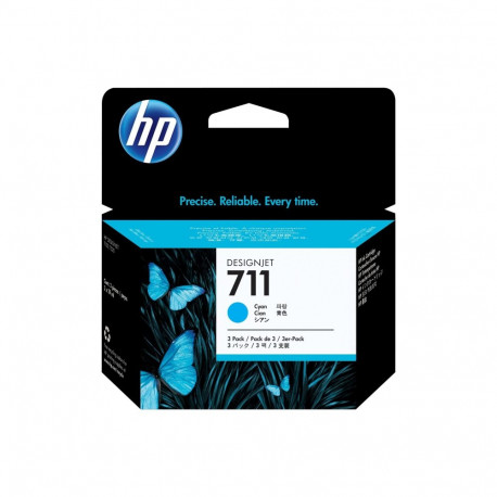 HP 3x 711 ink Cyan DJ T120 520