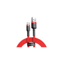 Baseus Type-C Cafule Cable, 2A, 2m, Red + Red (CATKLF-C09)