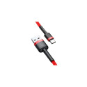 Baseus Type-C Cafule Cable 3A, 0.5m, Red + Red (CATKLF-A09)