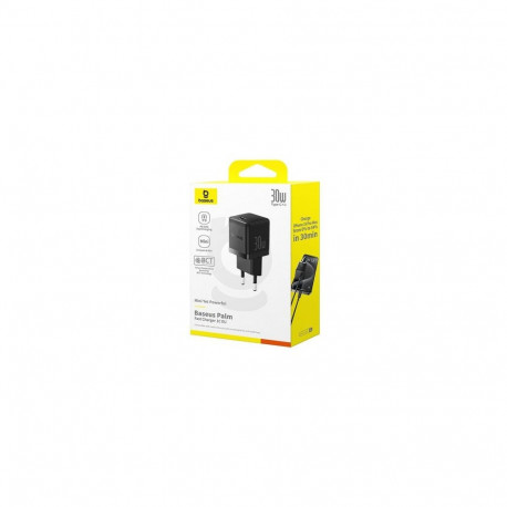 Baseus Travel Charger Palm Series Type-C, PD 3.0, QC 3.0, 30W, Black EU (P10111605113-00)